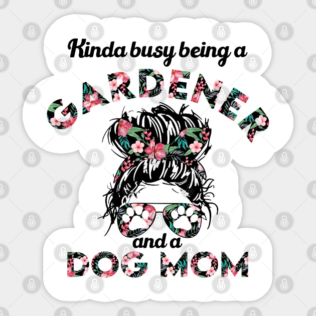 Gardener job gift for dog lover girl . Perfect present for mother dad friend him or her Sticker by SerenityByAlex